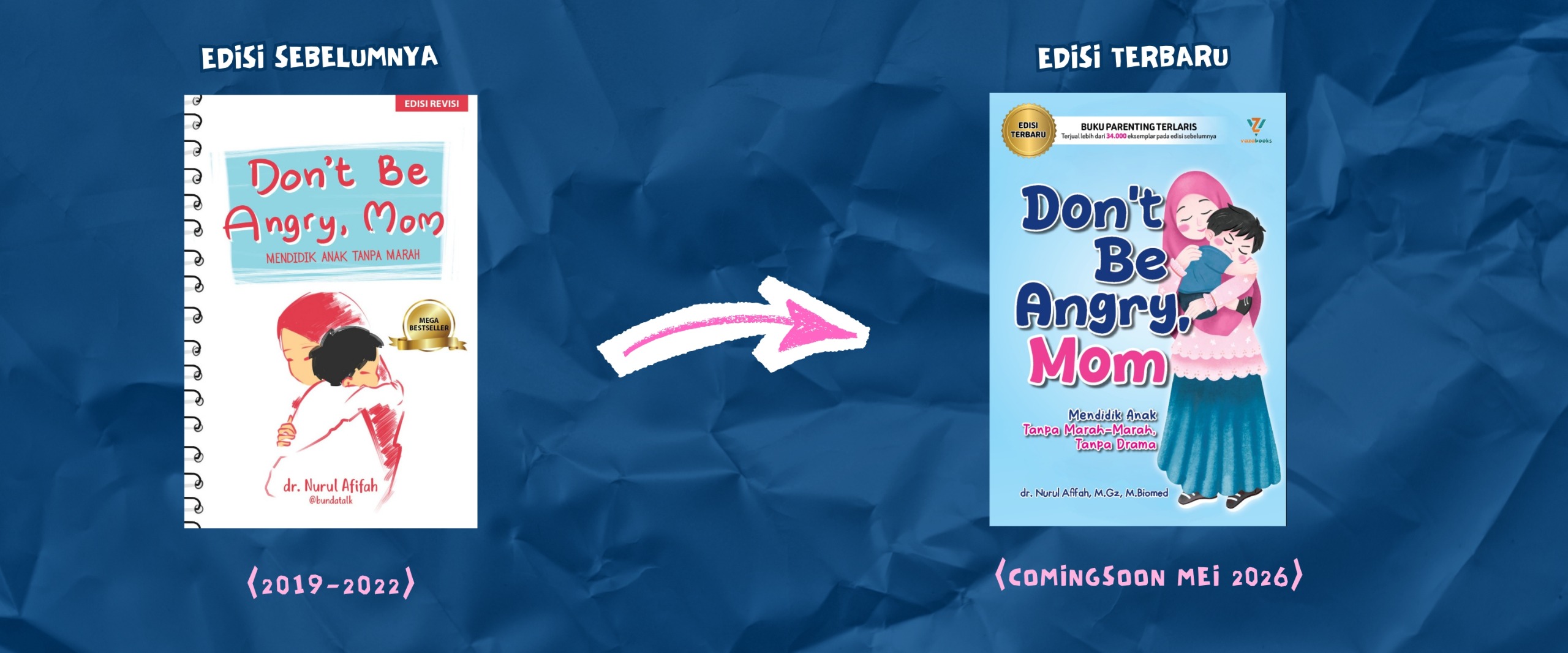 Perbandingan Don't Be Angry, Mom edisi lama dan edisi terbaru